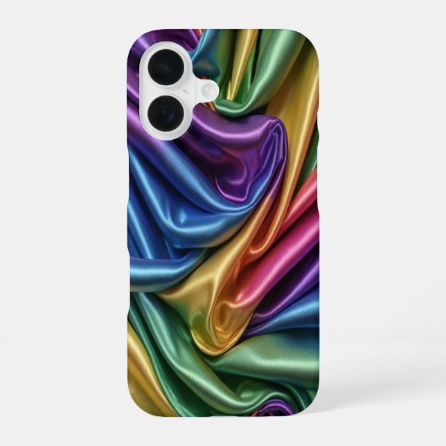 Funda Para iPhone 16 Seda arco iris - iPhone 16 Fundas (Reverso )