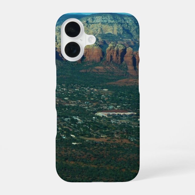 Funda Para iPhone 16 Sedona y Coffee Pot Rock desde arriba (Reverso )