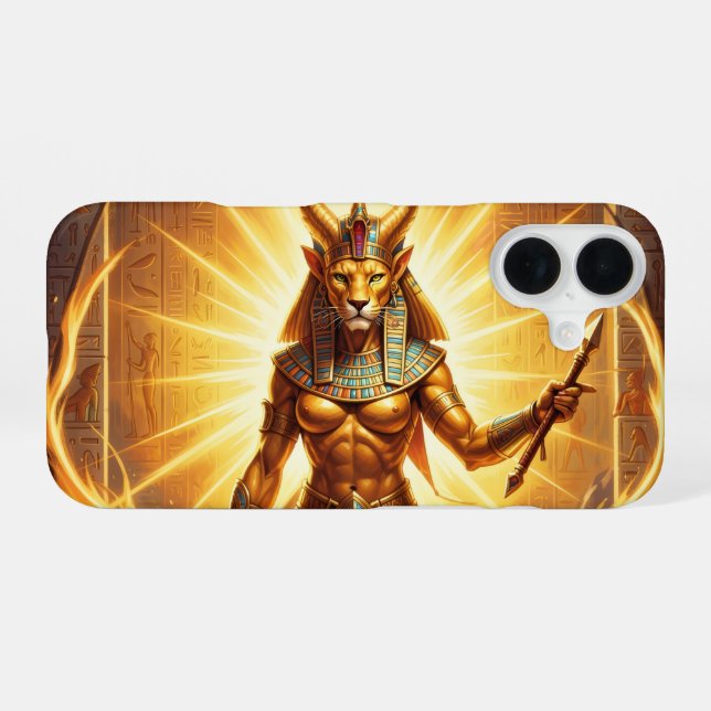Funda Para iPhone 16 Sekhmet – Lion-Headed War Goddess´4 (Reverso Horizontal)