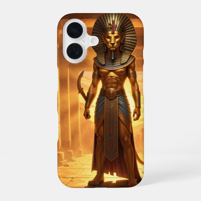 Funda Para iPhone 16 Sekhmet – Löwenköpfige Kriegsgöttin´2 (Reverso )