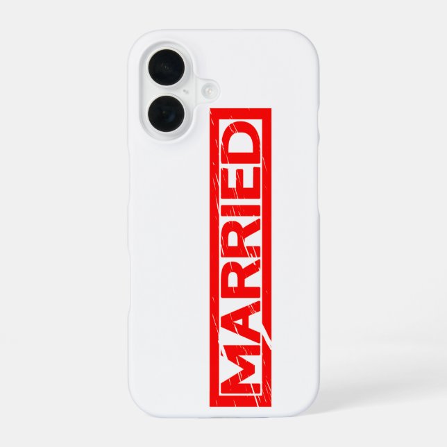 Funda Para iPhone 16 Sello casado (Reverso )