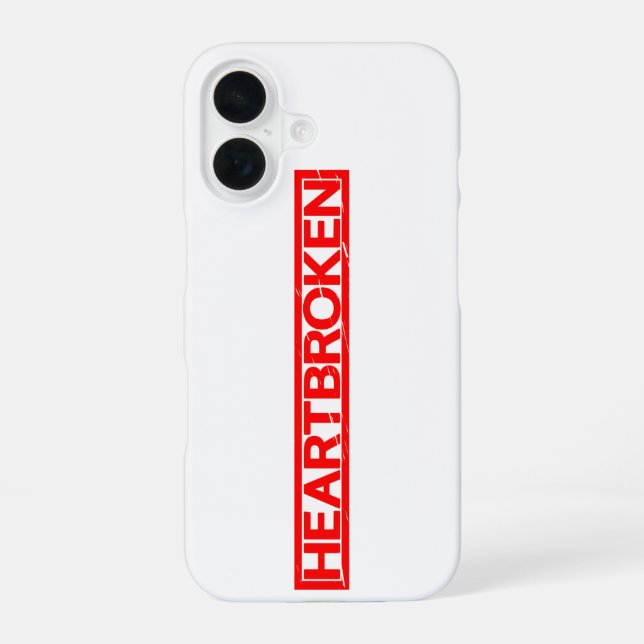 Funda Para iPhone 16 Sello de corazón roto (Reverso )