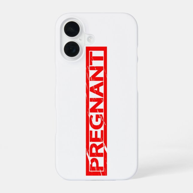 Funda Para iPhone 16 Sello de embarazo (Reverso )