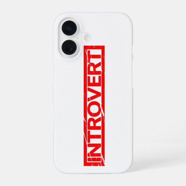 Funda Para iPhone 16 Sello de Introvertido (Reverso )