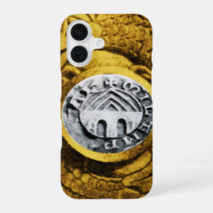 Funda Para iPhone 16 Sello de los Caballeros Templarios amarillo dorado