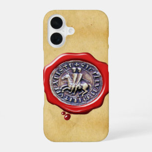 FUNDA PARA iPhone 16 SELLO DE LOS CABALLEROS TEMPLARIOS CERÁ DE COLOR R