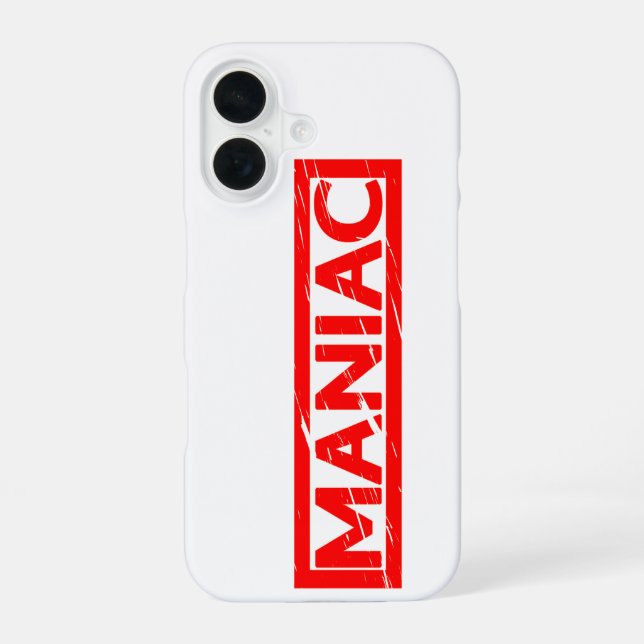 Funda Para iPhone 16 Sello de maniac (Reverso )