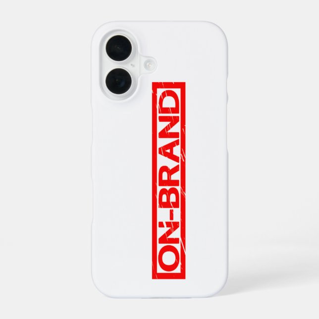 Funda Para iPhone 16 Sello de marca (Reverso )