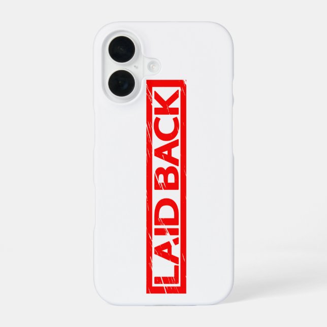 Funda Para iPhone 16 Sello de retroceso (Reverso )