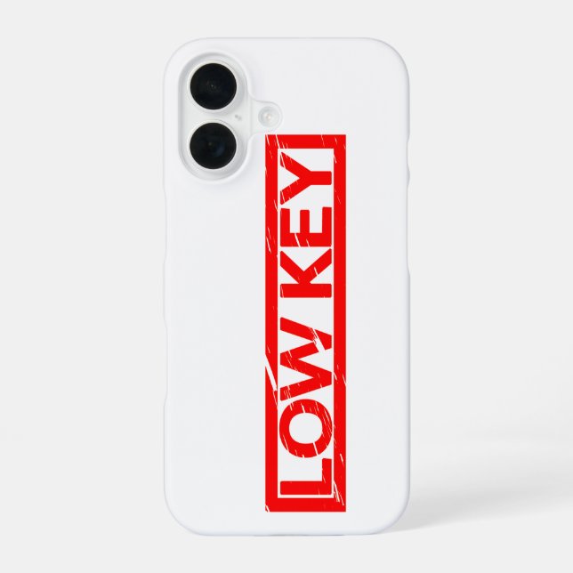 Funda Para iPhone 16 Sello de tecla baja (Reverso )