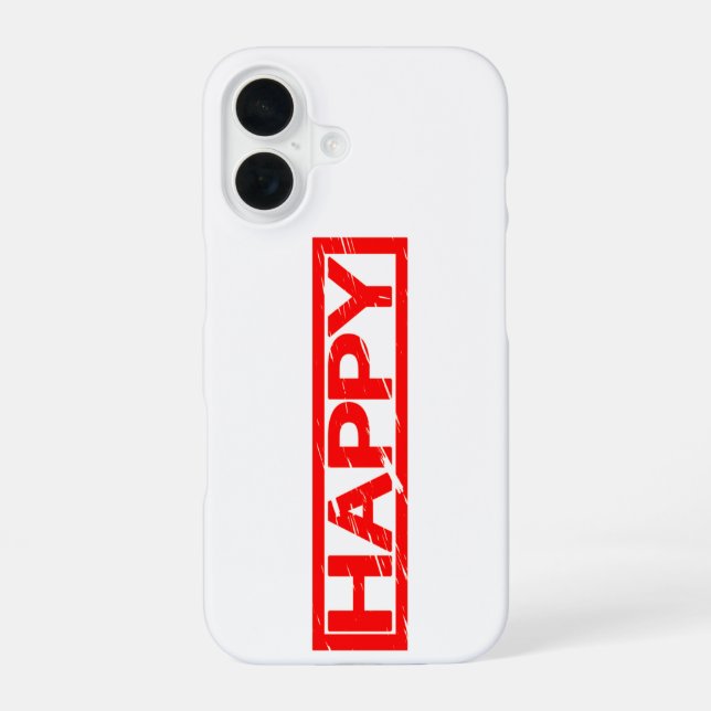 Funda Para iPhone 16 Sello Feliz (Reverso )