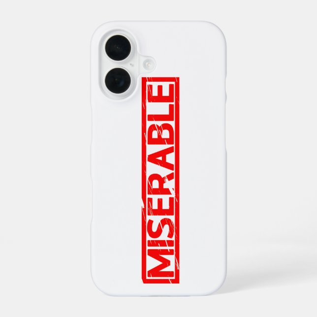 Funda Para iPhone 16 Sello Miserable (Reverso )