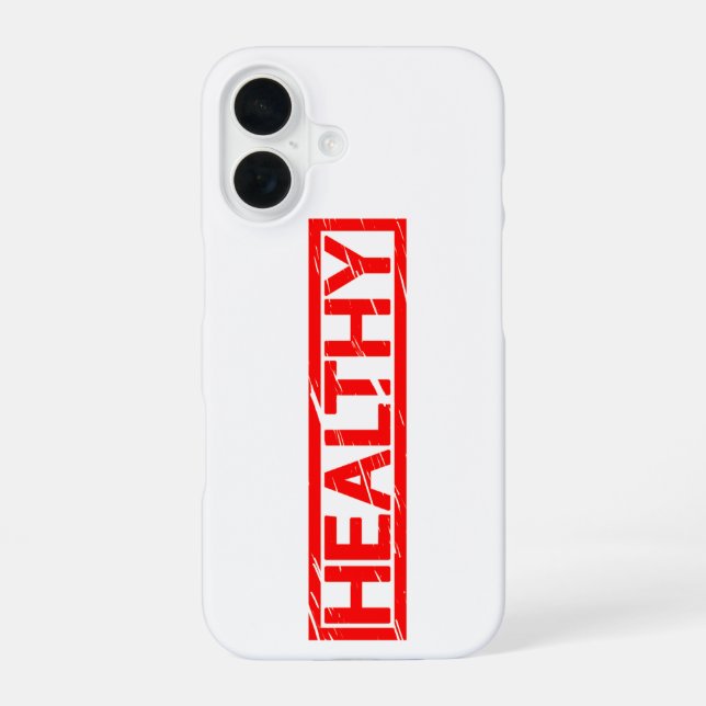 Funda Para iPhone 16 Sello Saludable (Reverso )