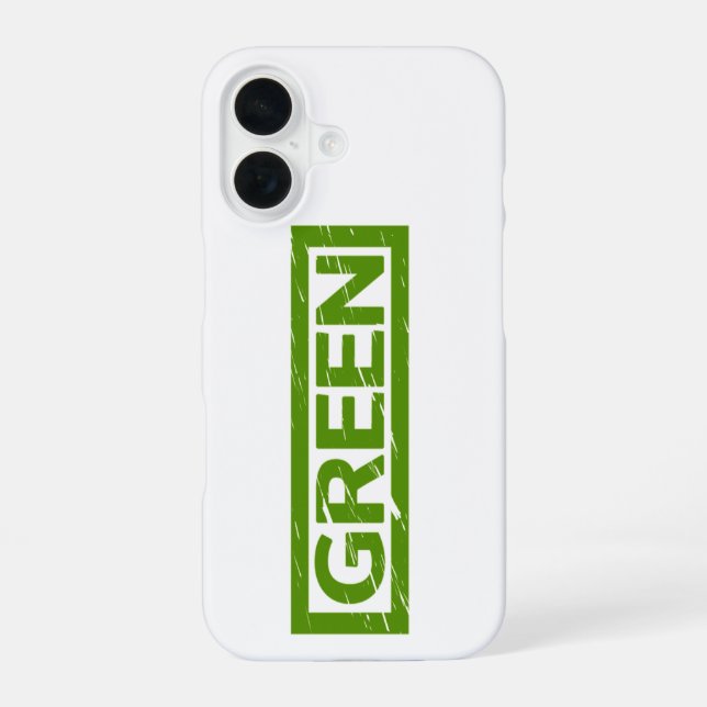 Funda Para iPhone 16 Sello verde (Reverso )