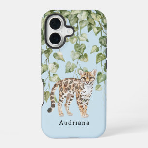 Funda Para iPhone 16 Selva de animales de leopardo