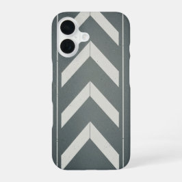Funda Para iPhone 16 Señal de carretera Chevron retro