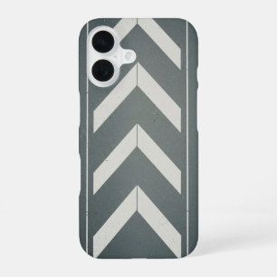 Funda Para iPhone 16 Señal de carretera Chevron retro