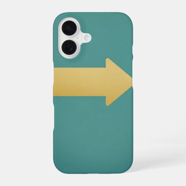 Funda Para iPhone 16 Señal de Flecha de Calle Retro (Reverso )