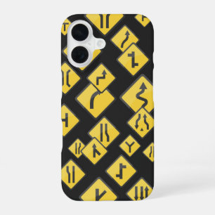 Funda Para iPhone 16 Señal de Tráfico Minimalista