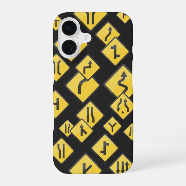 Funda Para iPhone 16 Señal de Tráfico Minimalista (Reverso )