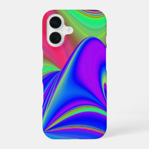 Funda Para iPhone 16 Sentimiento de verano, Arte de arcoíris 3D abstrac