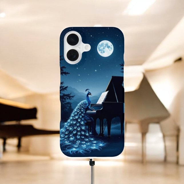 Funda Para iPhone 16 Serenade Nocturna: Pavo Real (Subido por el creador)