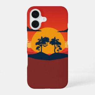 Funda Para iPhone 16 Serenidad al atardecer: Una pacífica escena del de