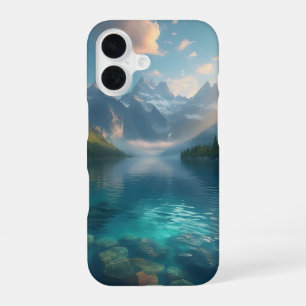 Funda Para iPhone 16 Serenidad del lago Crystal