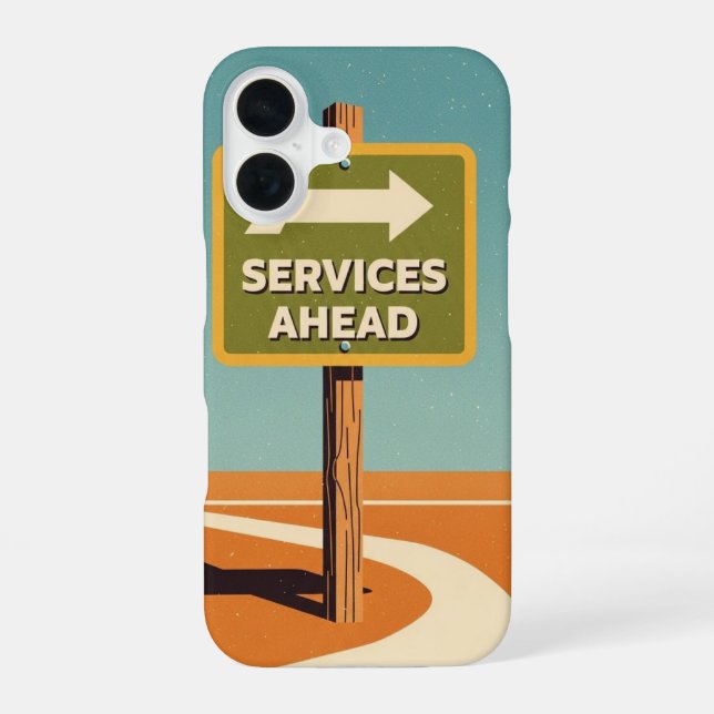 Funda Para iPhone 16 Servicios por Delante (Reverso )