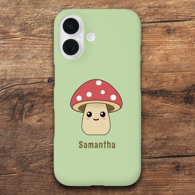 Funda Para iPhone 16 Seta Bonita (Cute Mushroom Phone Case)
