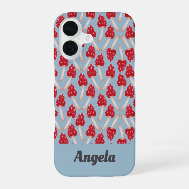 Funda Para iPhone 16 Seta Roja - Azul (Reverso )