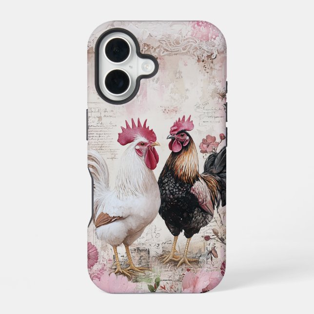 Funda Para iPhone 16 Shabby Chick Pink (Reverso )