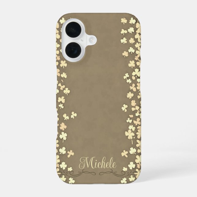 Funda Para iPhone 16 Shamrock Border Bliss (Reverso )