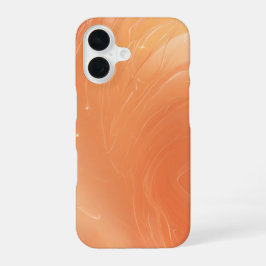 Funda Para iPhone 16 Shimmering Coral Flow Abstract Phone Case