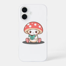 Shy Mushroom sostiene un libro