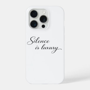 Funda para iPhone 16 Silence Is Luxury Minimalista