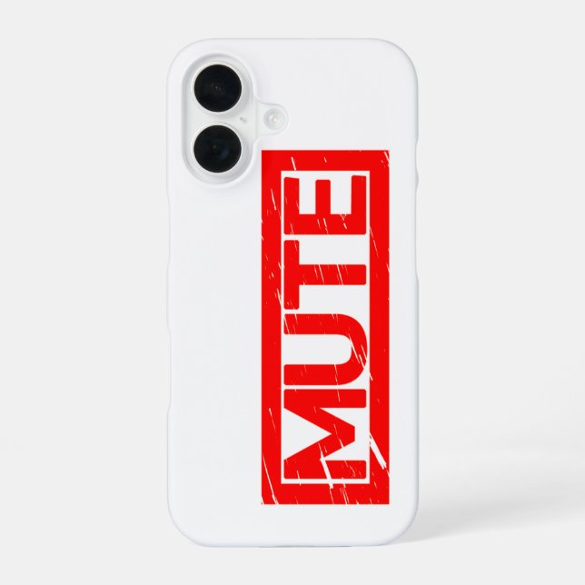 Funda Para iPhone 16 Silenciar marca (Reverso )