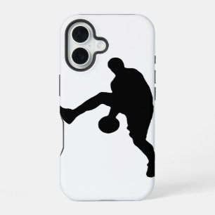 Funda Para iPhone 16 Silueta de jugador de baloncesto