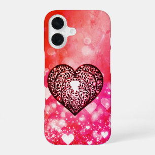Funda Para iPhone 16 Silueta elegante del corazón