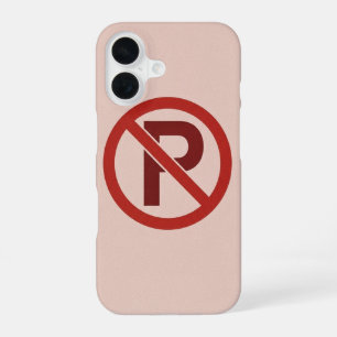 Funda Para iPhone 16 Símbolo antiguo de Prohibido Aparcar