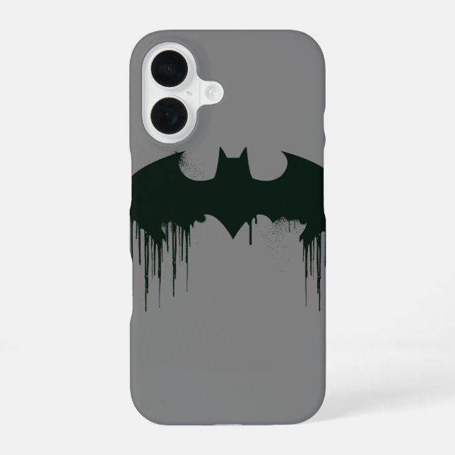 Funda Para iPhone 16 Símbolo de Batman (Reverso )