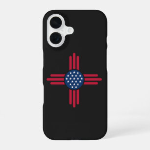 Funda Para iPhone 16 Símbolo Zia americano minimalista – USA moderno li