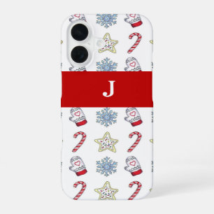 Funda Para iPhone 16 Símbolos de Navidad