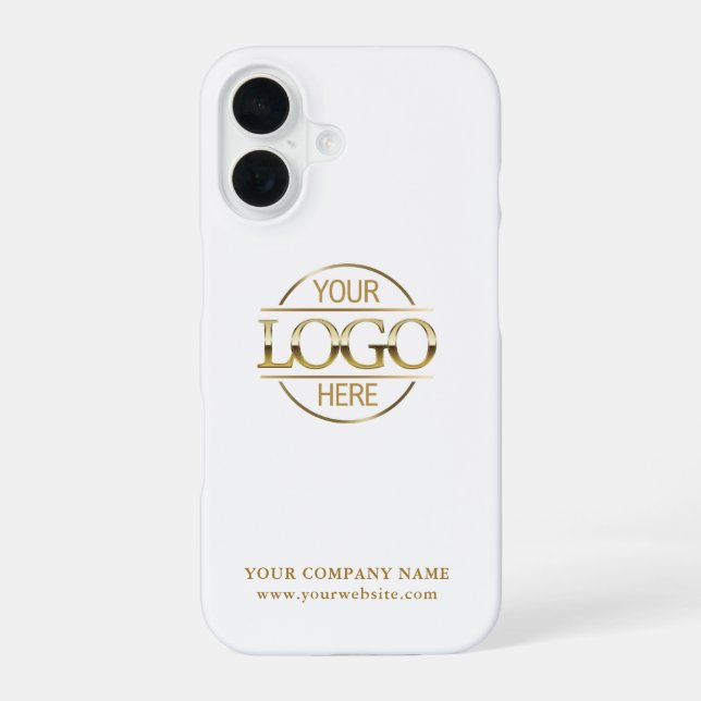 Funda Para iPhone 16 Simple Minimal Custom Business Company Logo (Reverso )