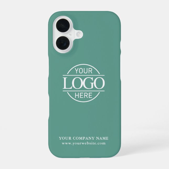 Funda Para iPhone 16 Simple Minimal Custom Business Company Logo (Reverso )