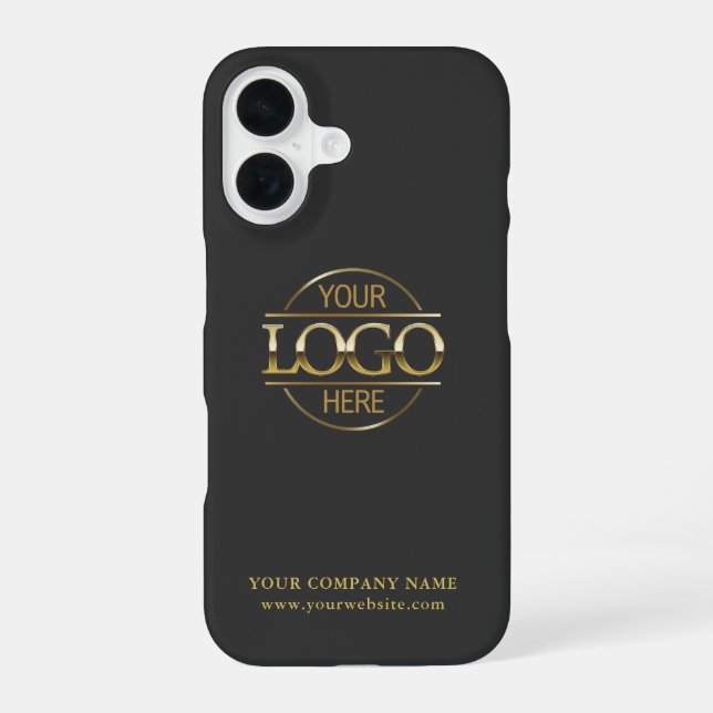 Funda Para iPhone 16 Simple Minimal Custom Business Company Logo (Reverso )