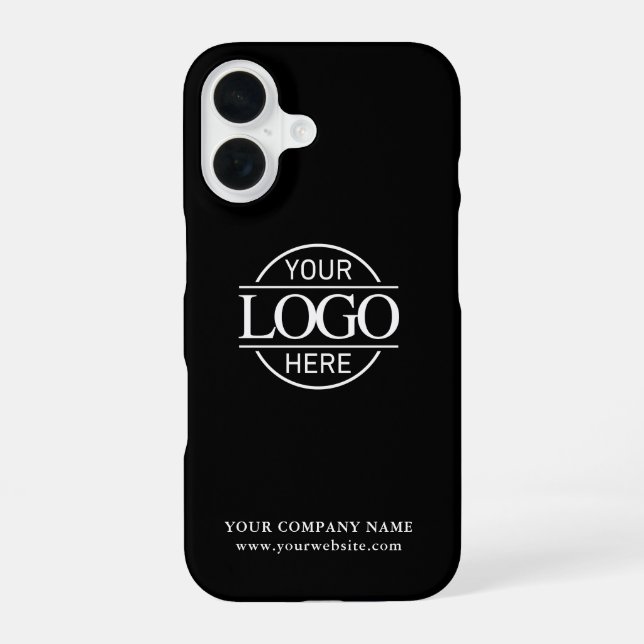 Funda Para iPhone 16 Simple Minimal Custom Business Company Logo (Reverso )