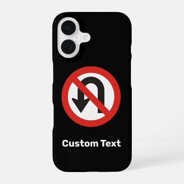 Funda Para iPhone 16 Sin Rótulo de giro en U (Reverso )