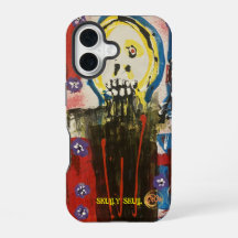 Skully Skull IPhone 16 Funda