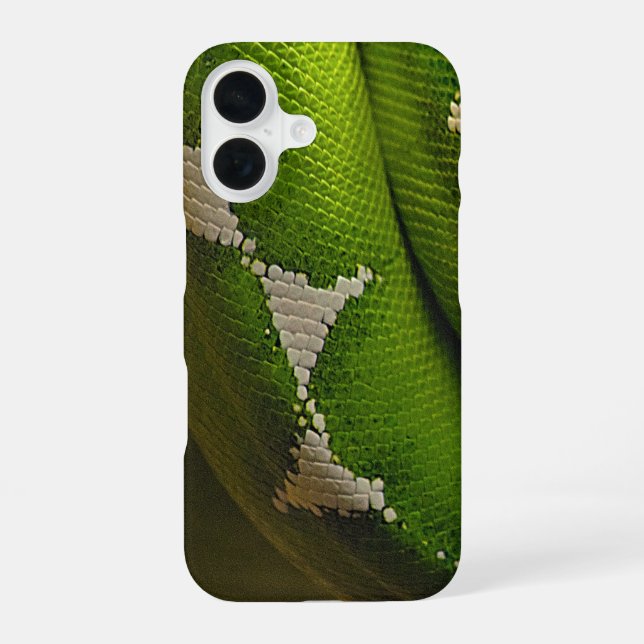 Funda Para iPhone 16 Snake verde * Estuche para iPhone Funda-Mate (Reverso )